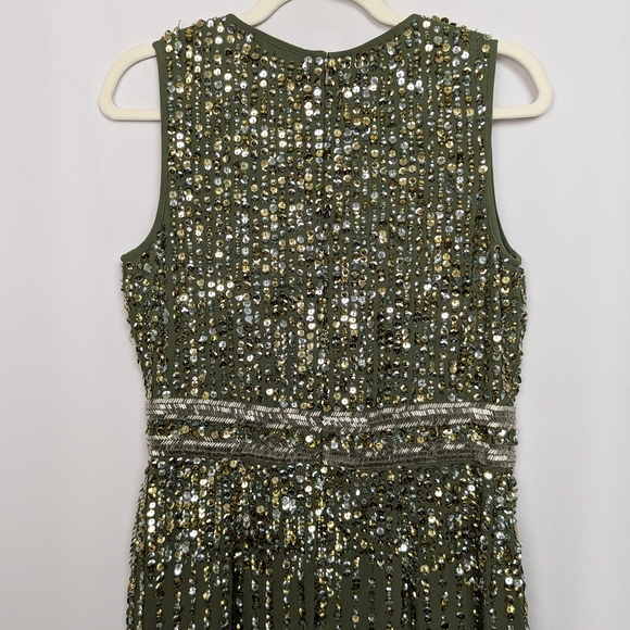 Mac Duggal Sequin High Neck Column Gown - Picture 8 of 16